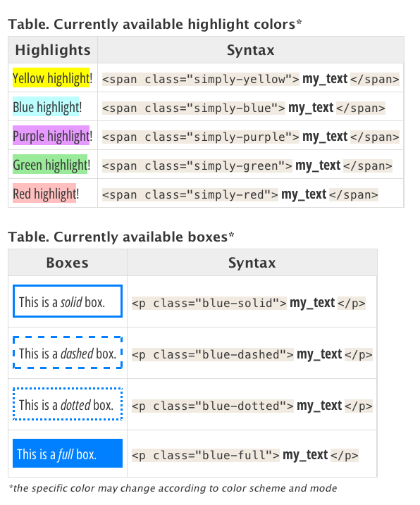 Styled Paragraphs and Section